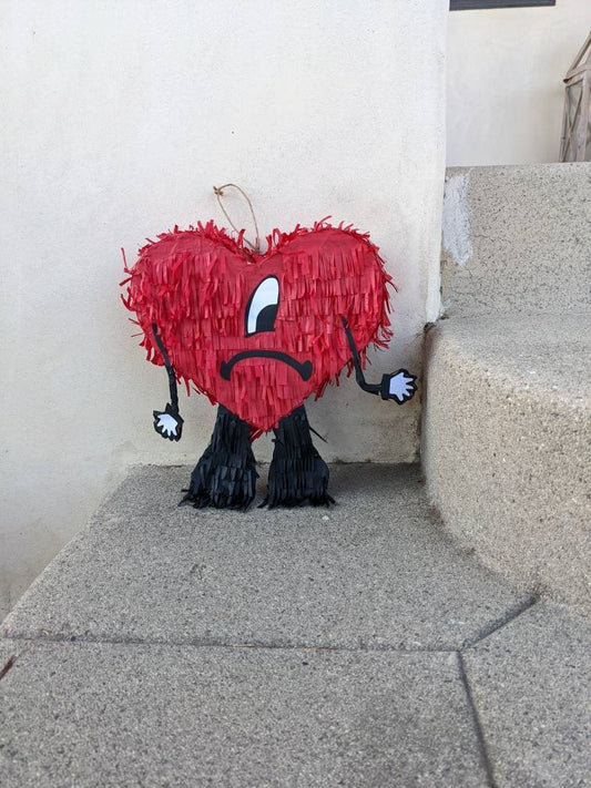 Mini Bad Bunny Emo Heart Piñata