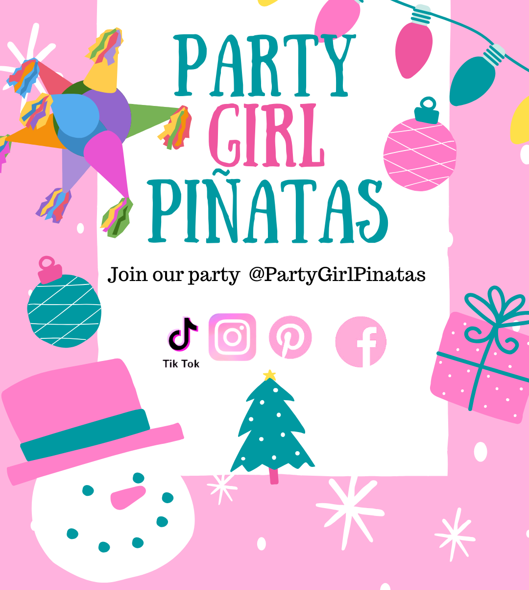 Christmas Piñata Party
